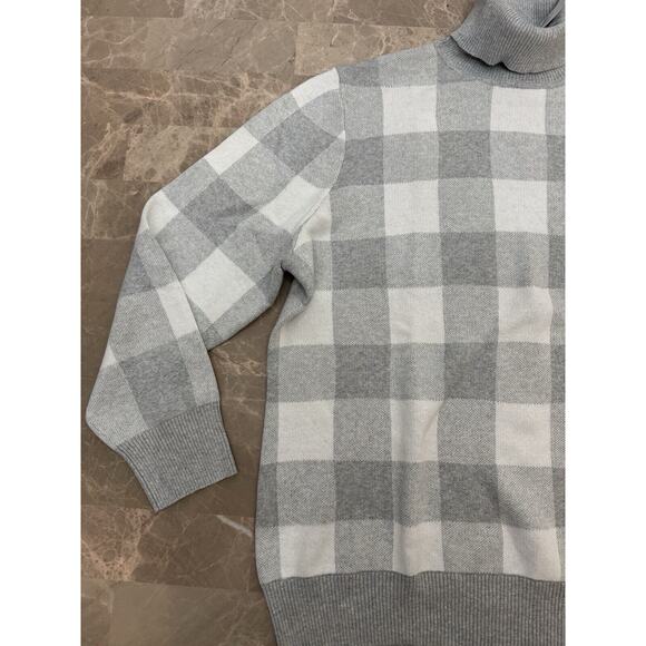 L.L. Bean Cotton Cashmere Sweater Turtleneck Jacquard Buffalo Classic Cozy 3XL - Picture 2 of 12